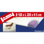 Viscoelastische Vollkern Matratzenauflage von ®DREAMPUR B180 x L200 x H5 cm