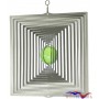Edelstahlwindspiel QUADRAT (22,5cm) 