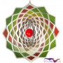 Edelstahlwindspiel Lotusblume 20 cm