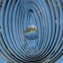 Edelstahlwindspiel Kristall OVAL 20 cm
