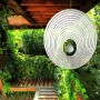 Edelstahlwindspiel Kristall OVAL 20 cm