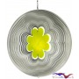 Edelstahlwindspiel Kleeblatt 30 cm