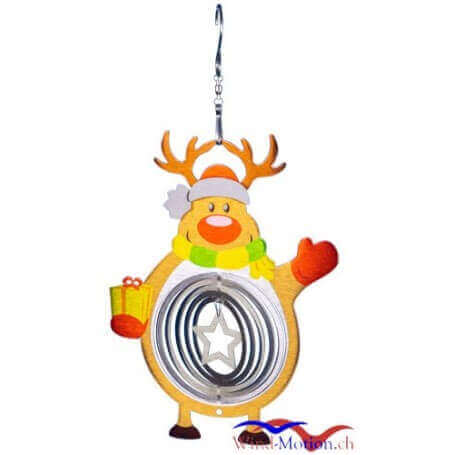 Edelstahlwindspiel Pinguin 18 cm