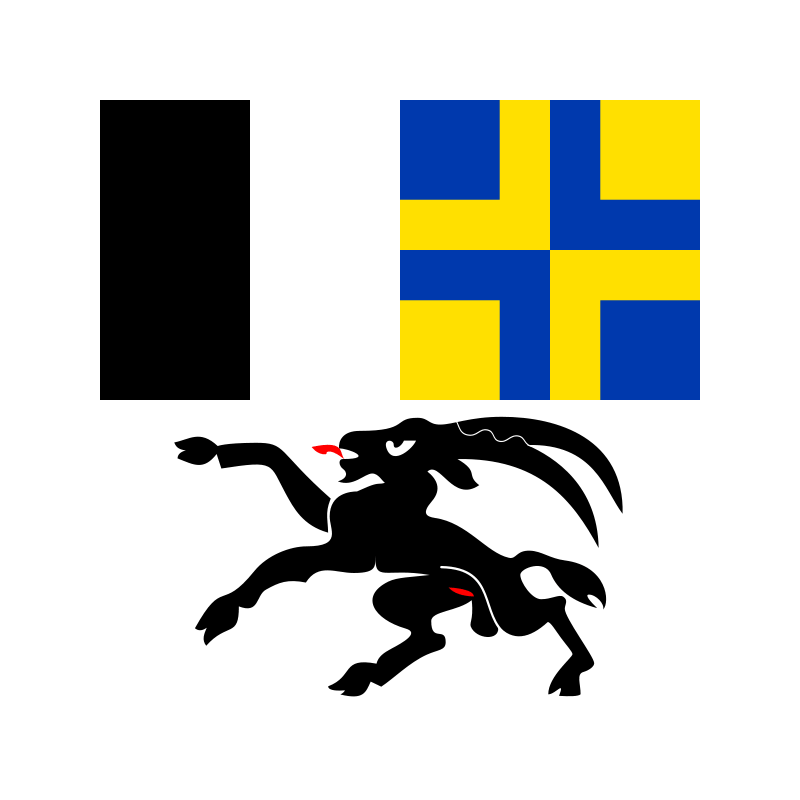 Kantonsfahne Graubünden Bündner Fahne